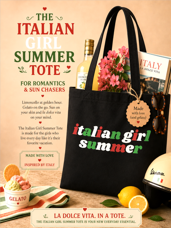 Italian Girl Summer Tote