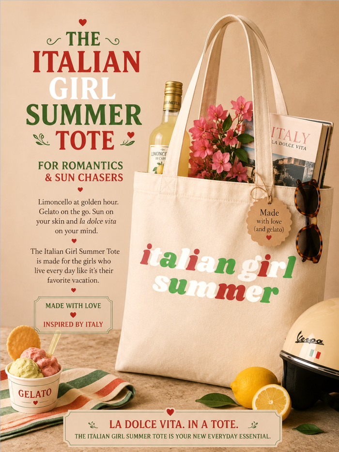 Italian Girl Summer Tote