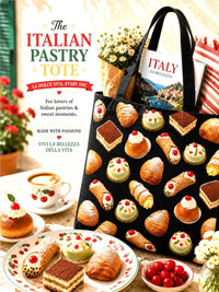italian pastry tote bag
