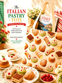 italian pastry tote bag