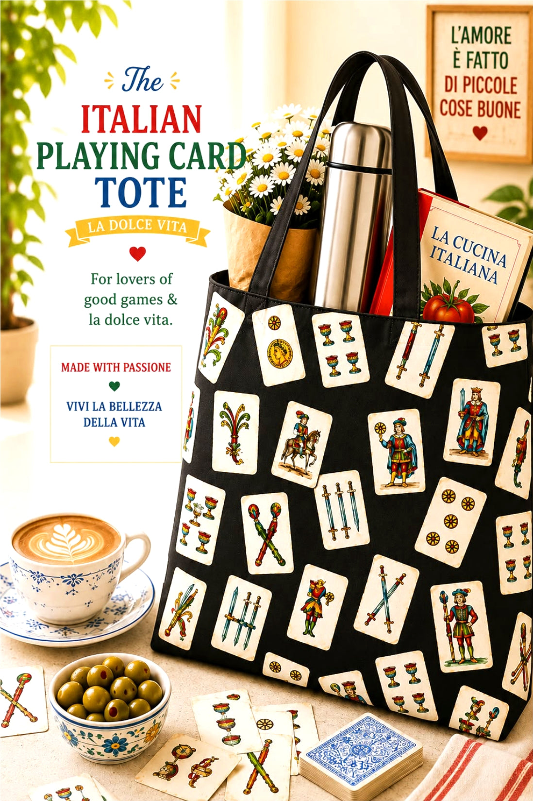 The Italian Playing Card Tote