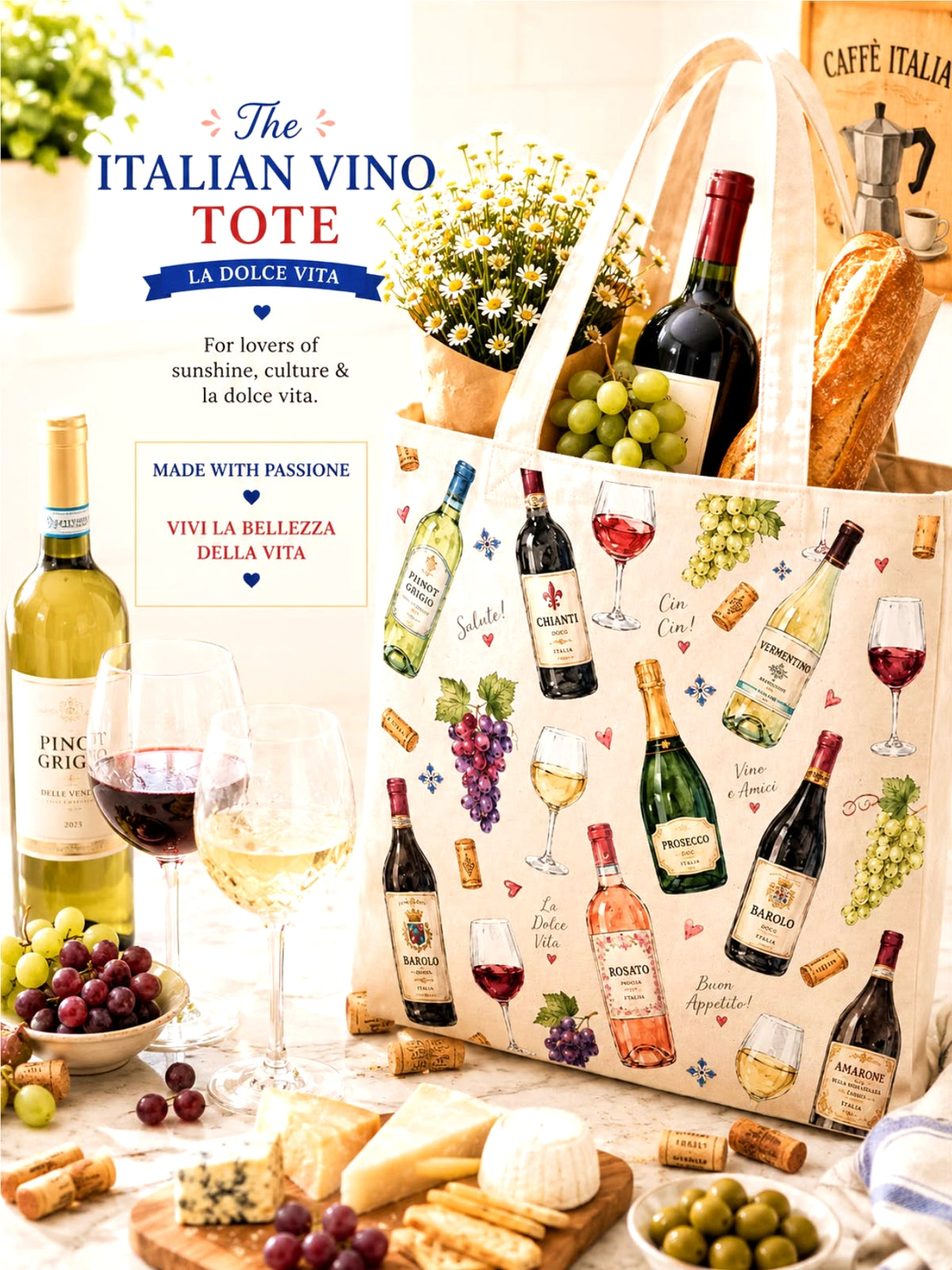 The Italian Vino Tote