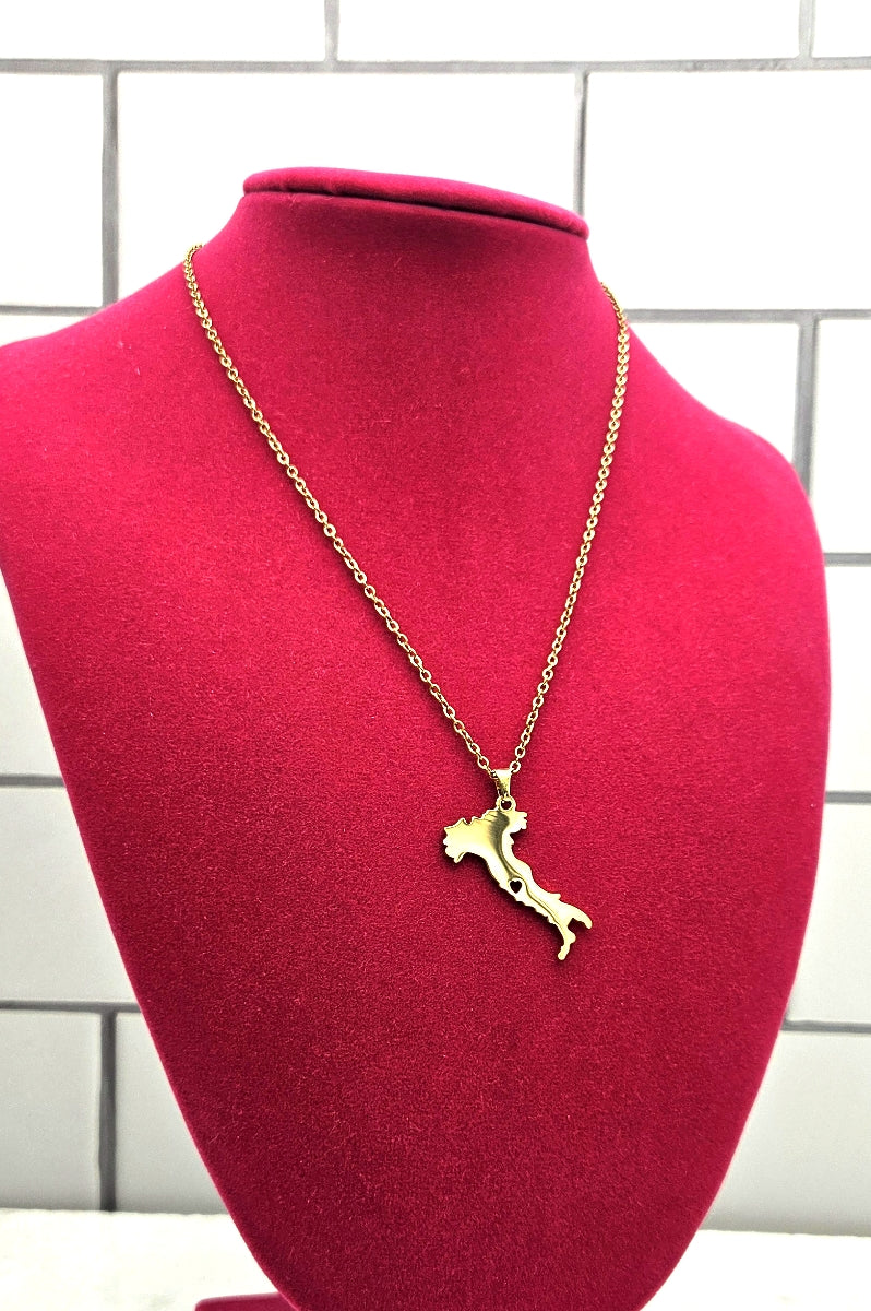 FREE La Bella Italia Necklace - Gold - Stainless Steel