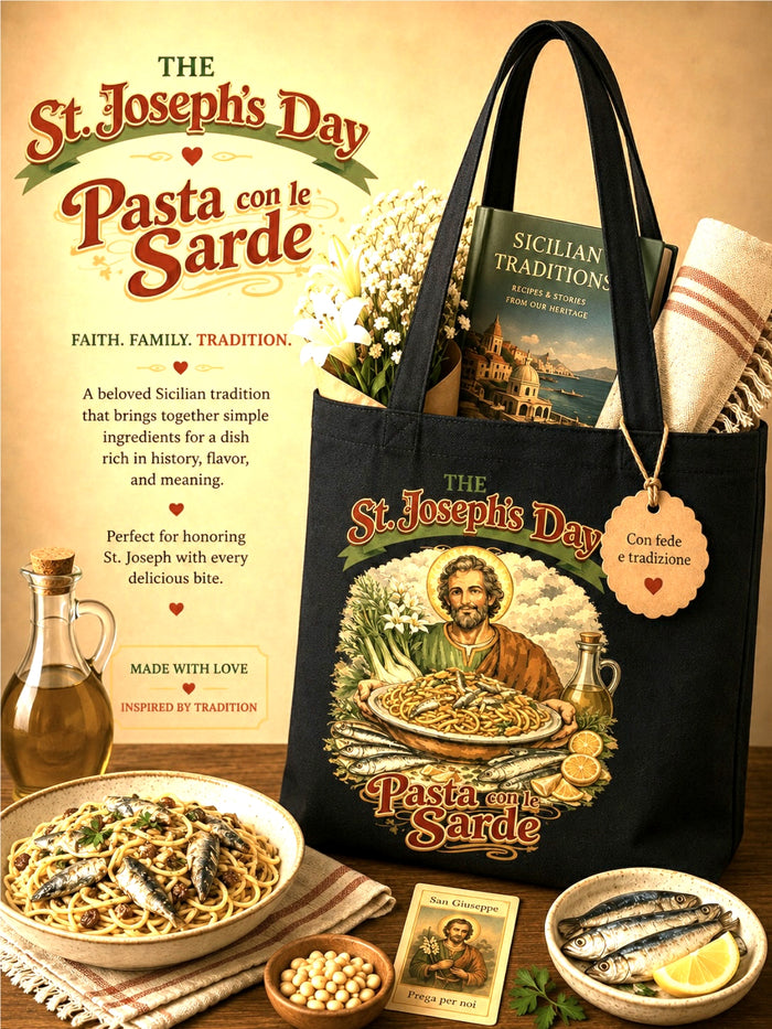 Pasta con Sarde  Tote for St. Joseph's Day