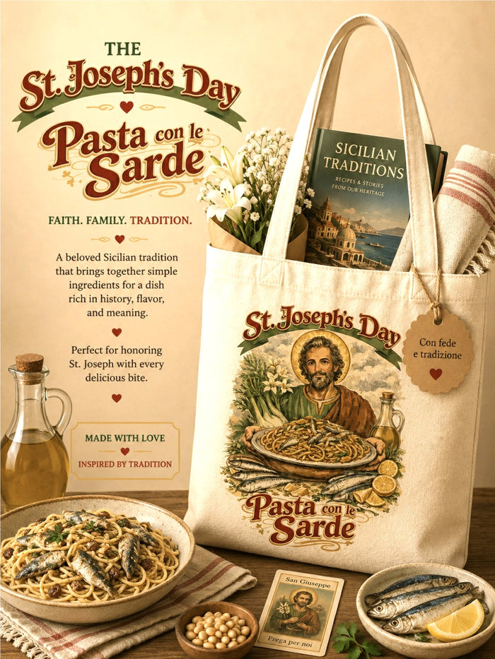 Pasta con Sarde  Tote for St. Joseph's Day