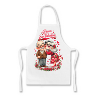 Kissing Couple Valentine Apron