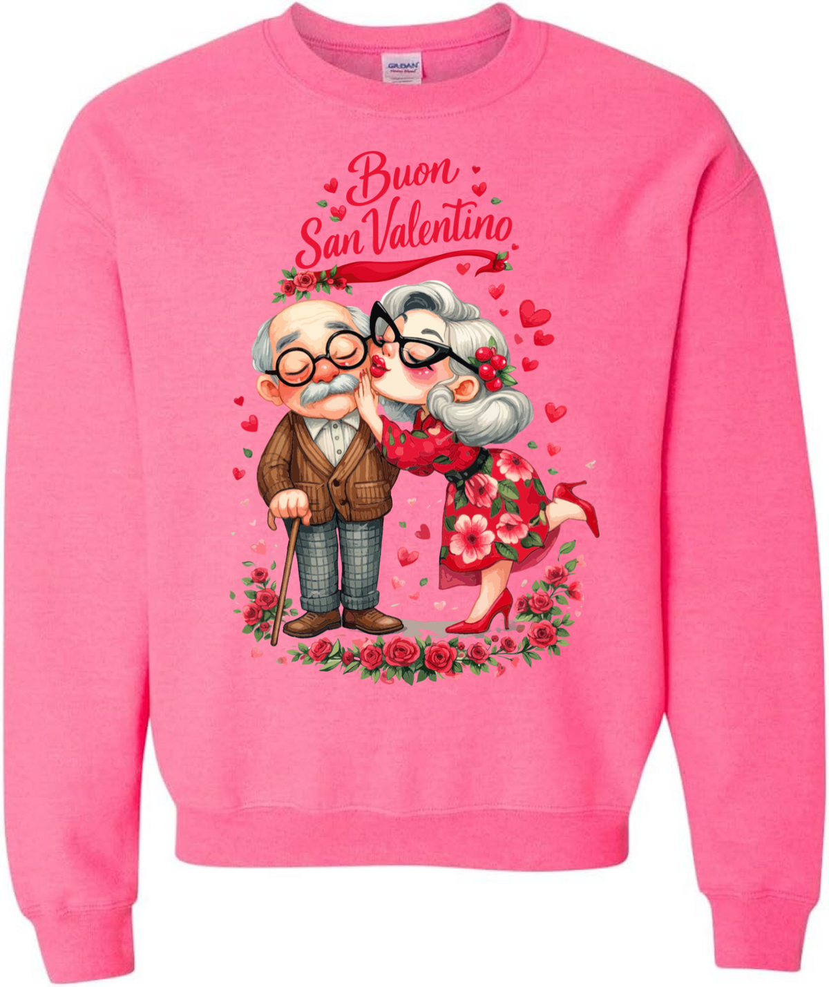 Kissing Couple Valentine Sweatshirt