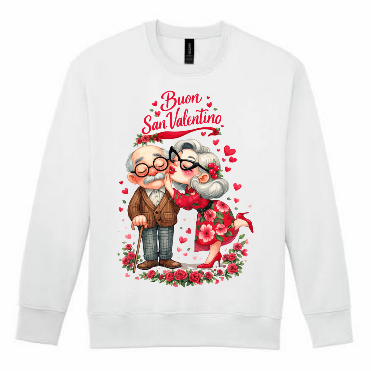 Kissing Couple Valentine Sweatshirt
