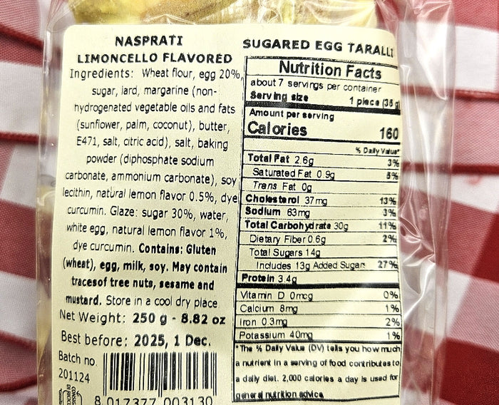 Large Sugar Coated Egg Taralli al Limoncello