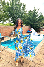 Lemon Frenzy Maxi Dress