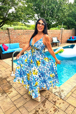 Lemon Frenzy Maxi Dress