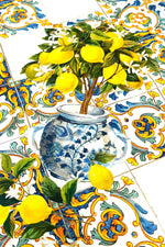 The Lemon Vase Tablecloth - Made in Italy