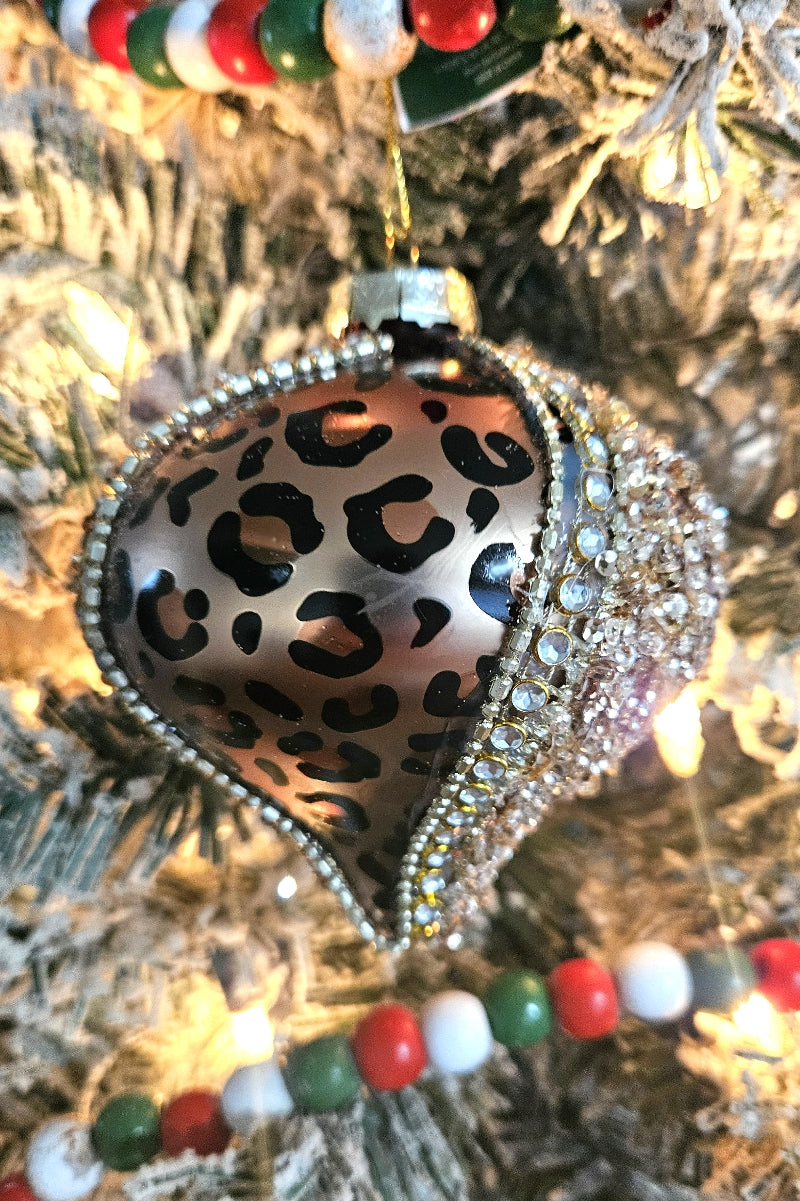 The Leopard  Drop Christmas Ornament