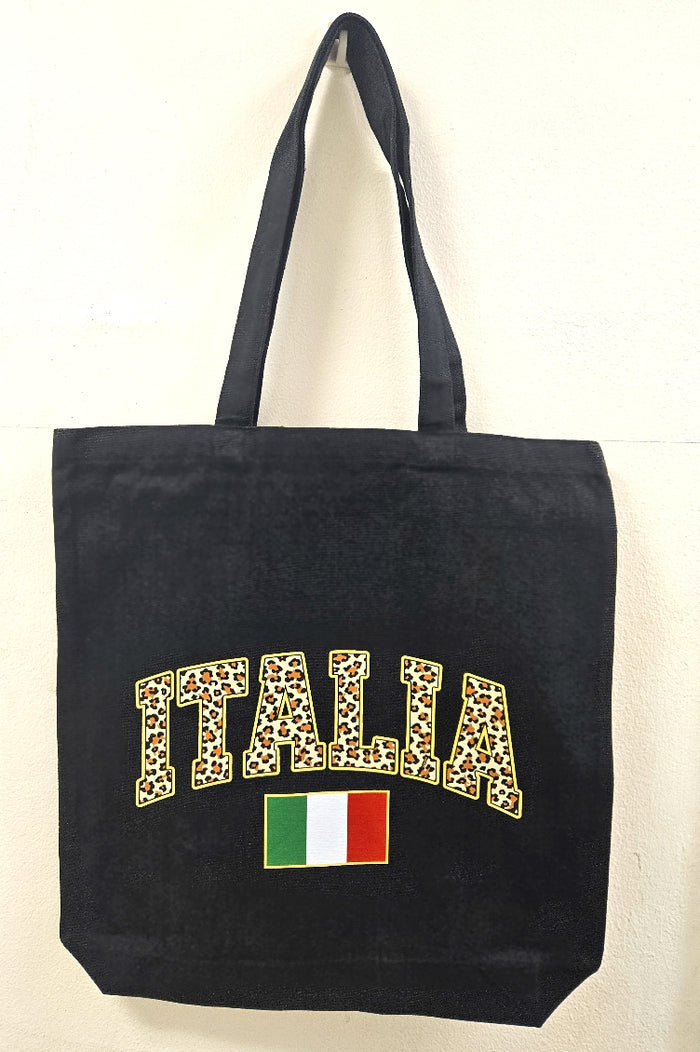 Italia Leopard  Print Tote