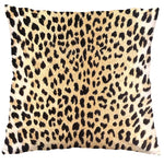 The Leopard  Velour Throw Pillow - Made in Italy