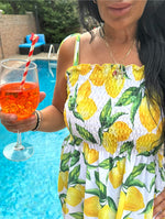 Limoncello Smocked Dress - Made in Italy