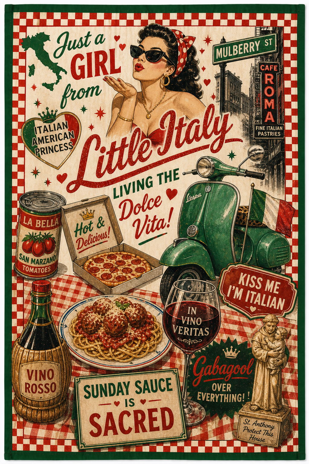The Little Italy Beach Towel