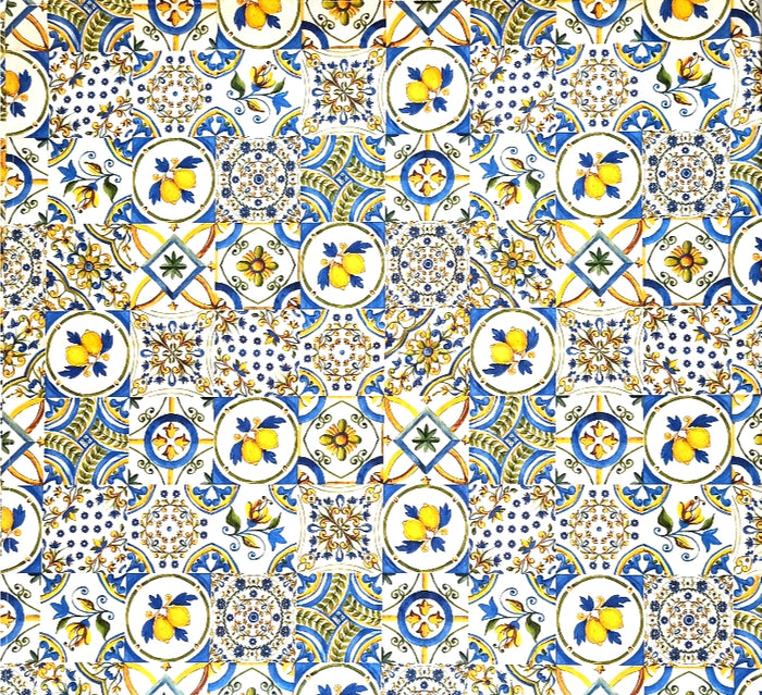 The Majolica Lemon Tablecloth