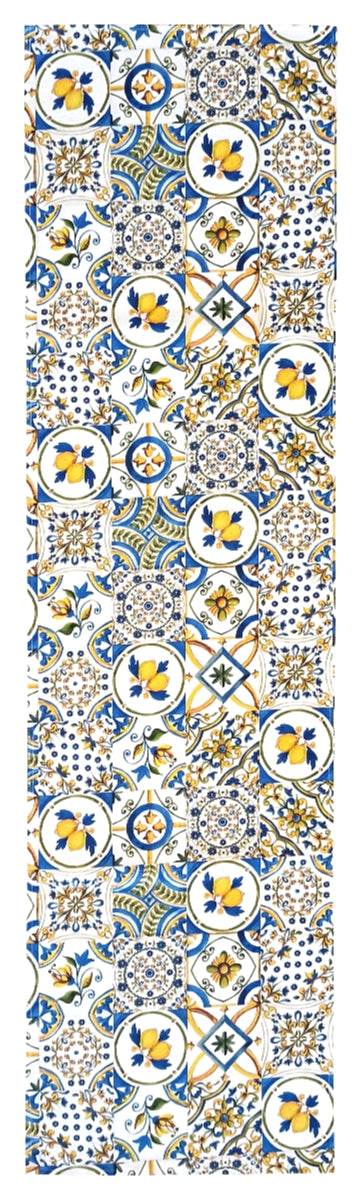 The Majolica Lemon  Runner - 16 x 60