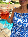 Majolica Smocked Dress - Made in Italy