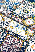 The Majolica Testa di Moro Tablecloth - Made in Italy