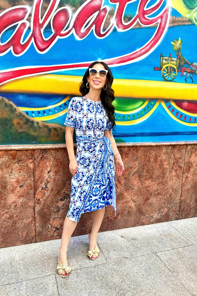 The Majolica Wrap Dress