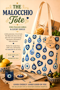 malocchio tote bag evil eye