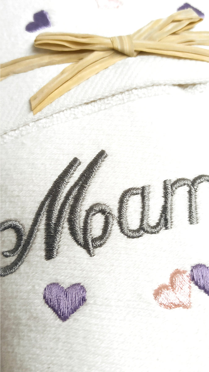 The Embroidered Mamma Bath Towel Set - Made in Italy