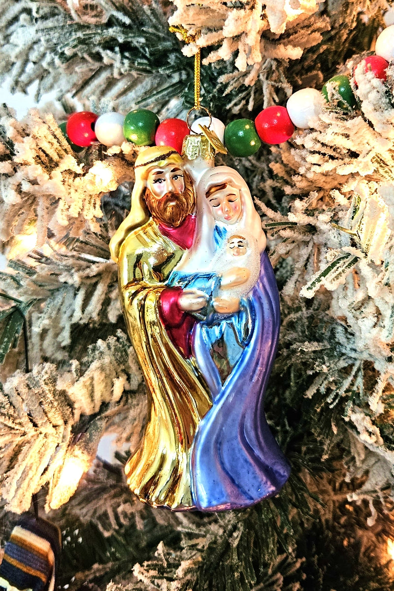 Mary, Joseph and Baby Jesus Christmas Ornament
