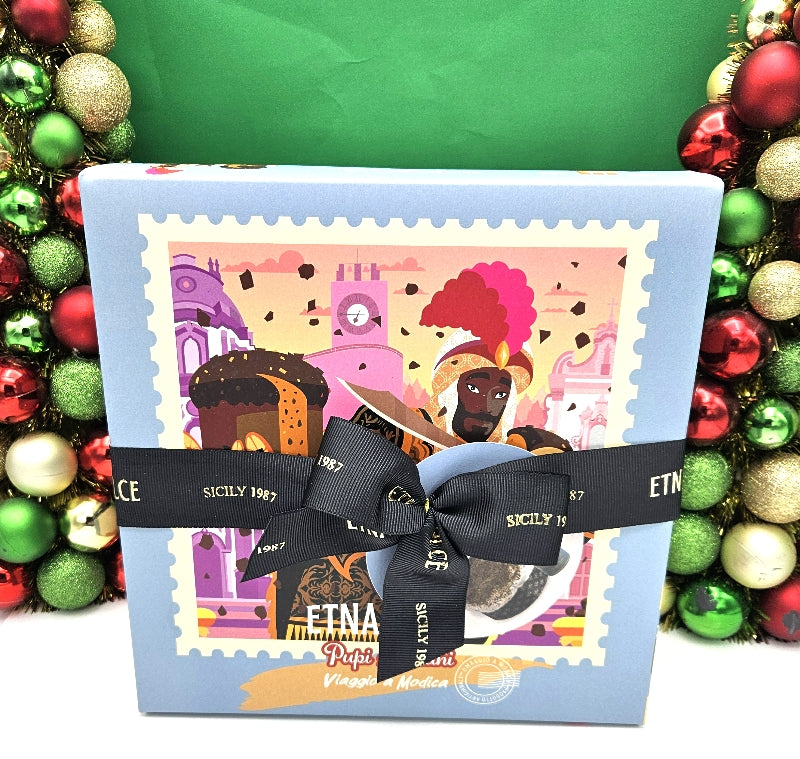 Chocolate of Modica IGP Panettone with Chocolate Cream Jar - Box Set