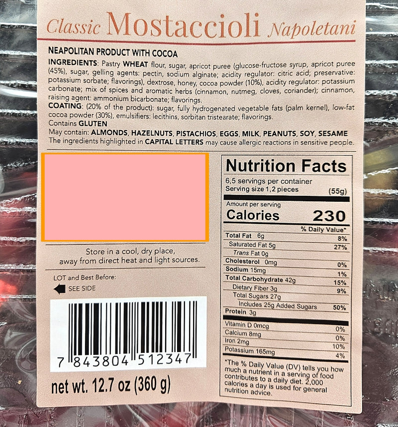 Classic Mostaccioli  Napoletani
