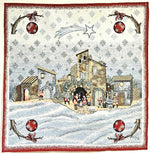 The Nativity Scene Center Table Cloth - 35" x 35" - Made in Italy