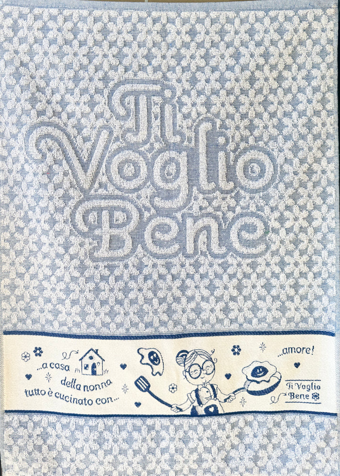 Ti Voglio Bene Terry Cloth Dish Towel - Made in Italy
