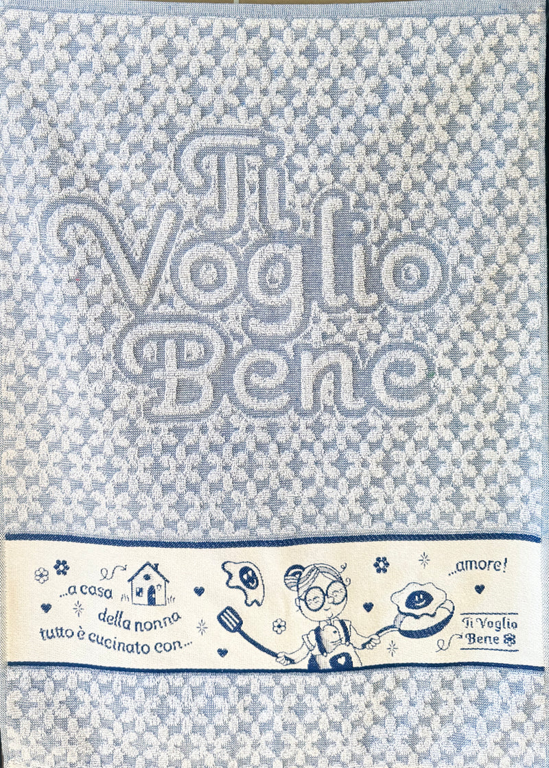 Ti Voglio Bene Terry Cloth Dish Towel - Made in Italy