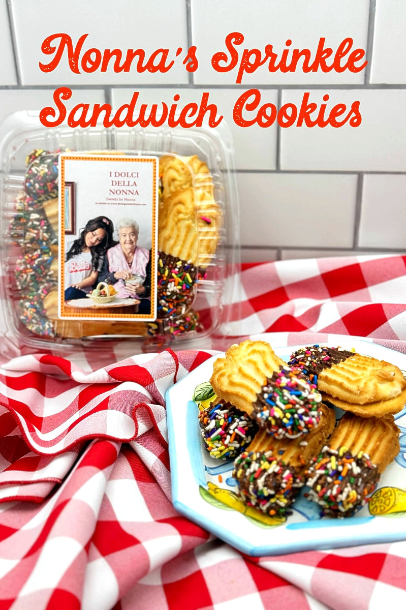 Nonna's Sprinkle Sandwich Cookies