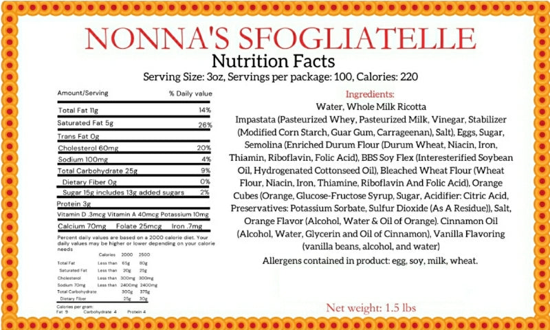 Nonna's Sfogliatelle Pastries