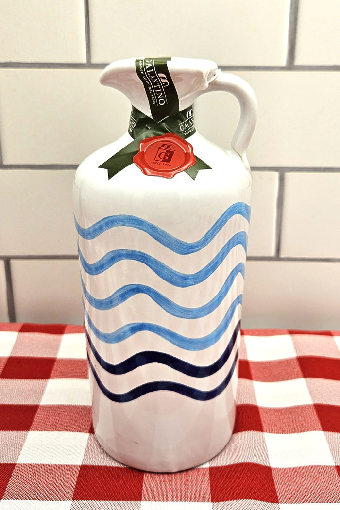 Onda - Extra Virgin Olive Oil from Puglia in Ceramic Jug by Frantoio Galantino