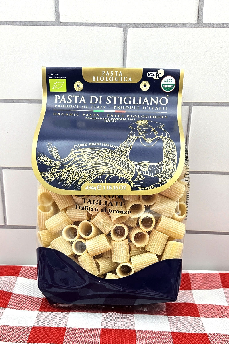 Organic Rigatoni Tagliati - Mezzi Rigatoni - Pasta di Stigliano