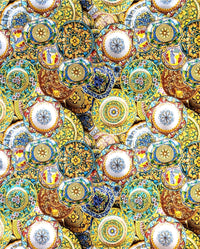 The Painted Plate Tablecloth - Made in Italy