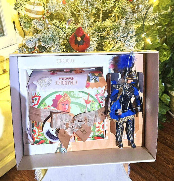 Cassata Siciliana Panettone with Sicilian Pupo:  Bradamante - Gift Box