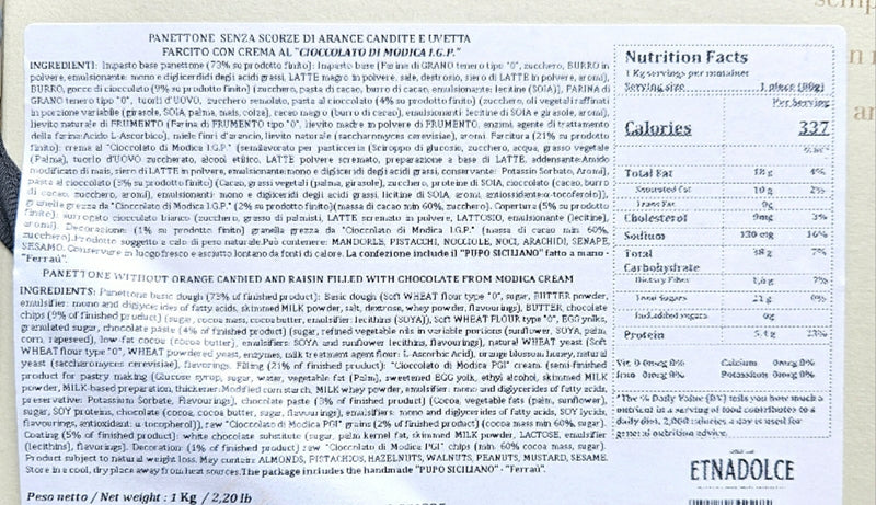 Chocolate of Modica IGP Panettone with Sicilian Pupo: Ferrau - Gift Box