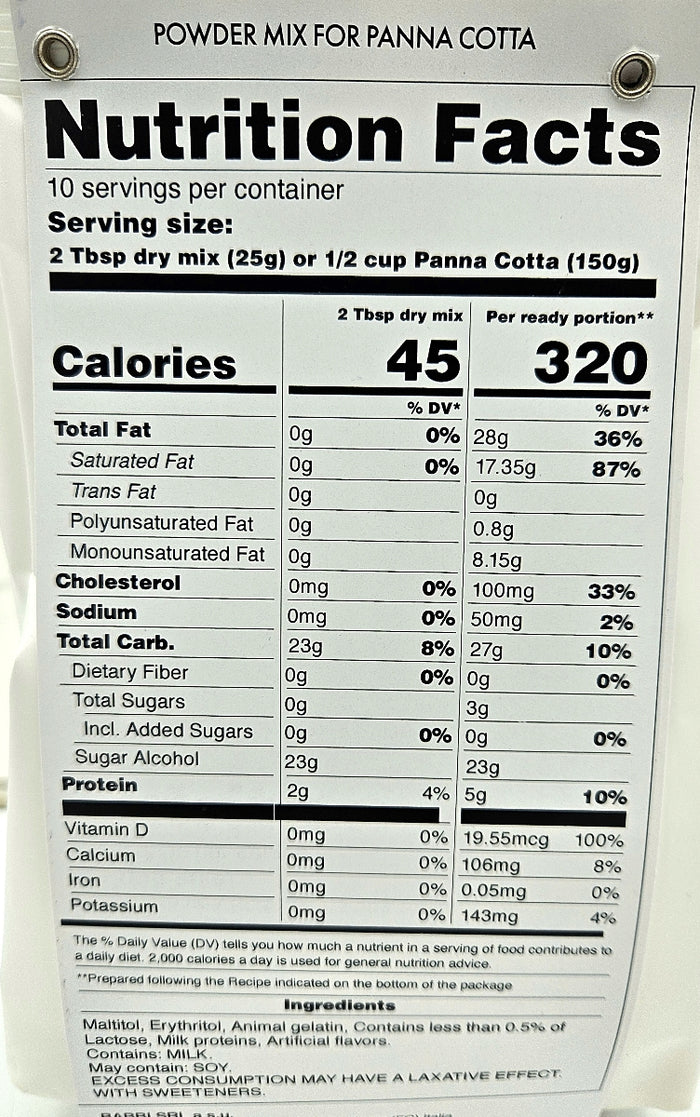 Panna Cotta Mix by Babbi