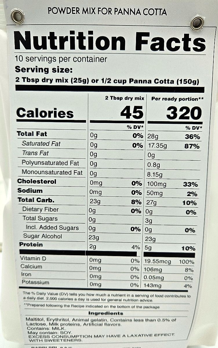 Panna Cotta Mix by Babbi