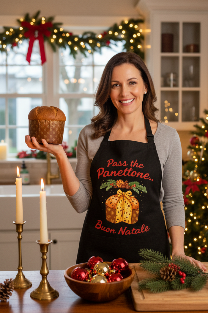 Pass the Panettone Apron Lifestyle