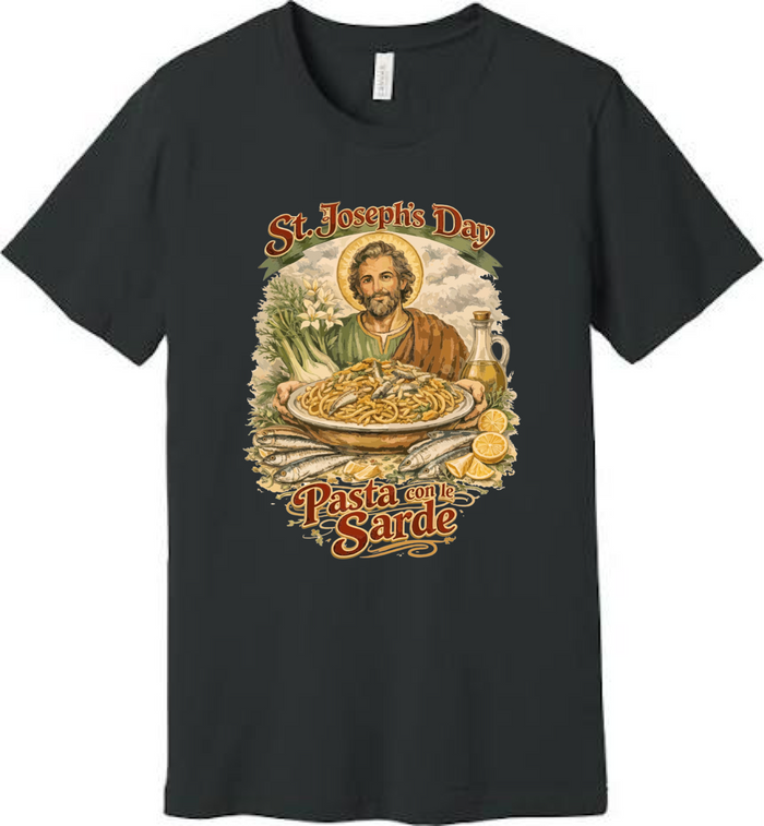 Pasta con Sarde Tee for St. Joseph's Day