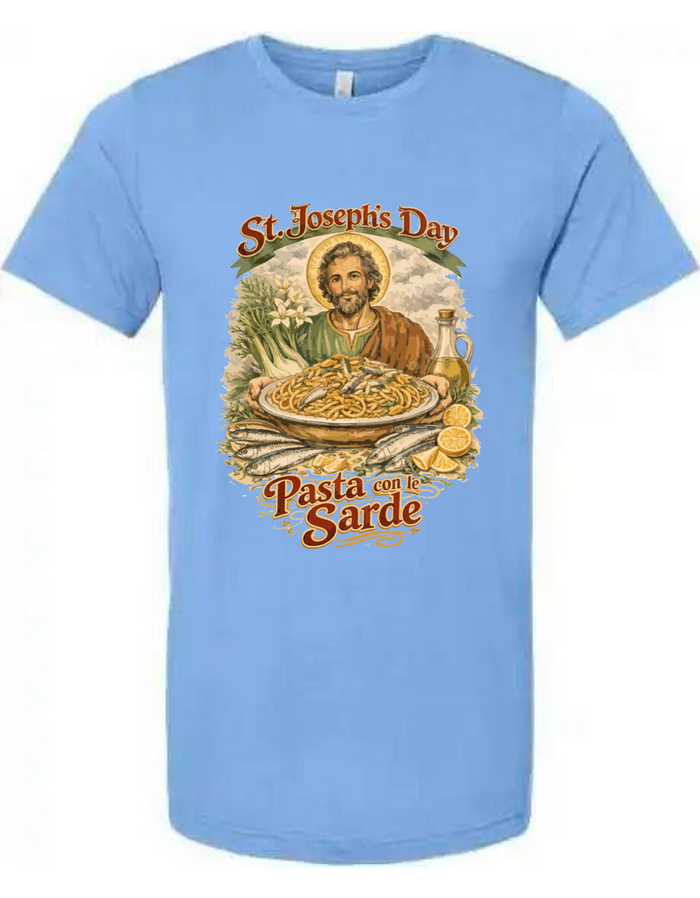 Pasta con Sarde Tee for St. Joseph's Day