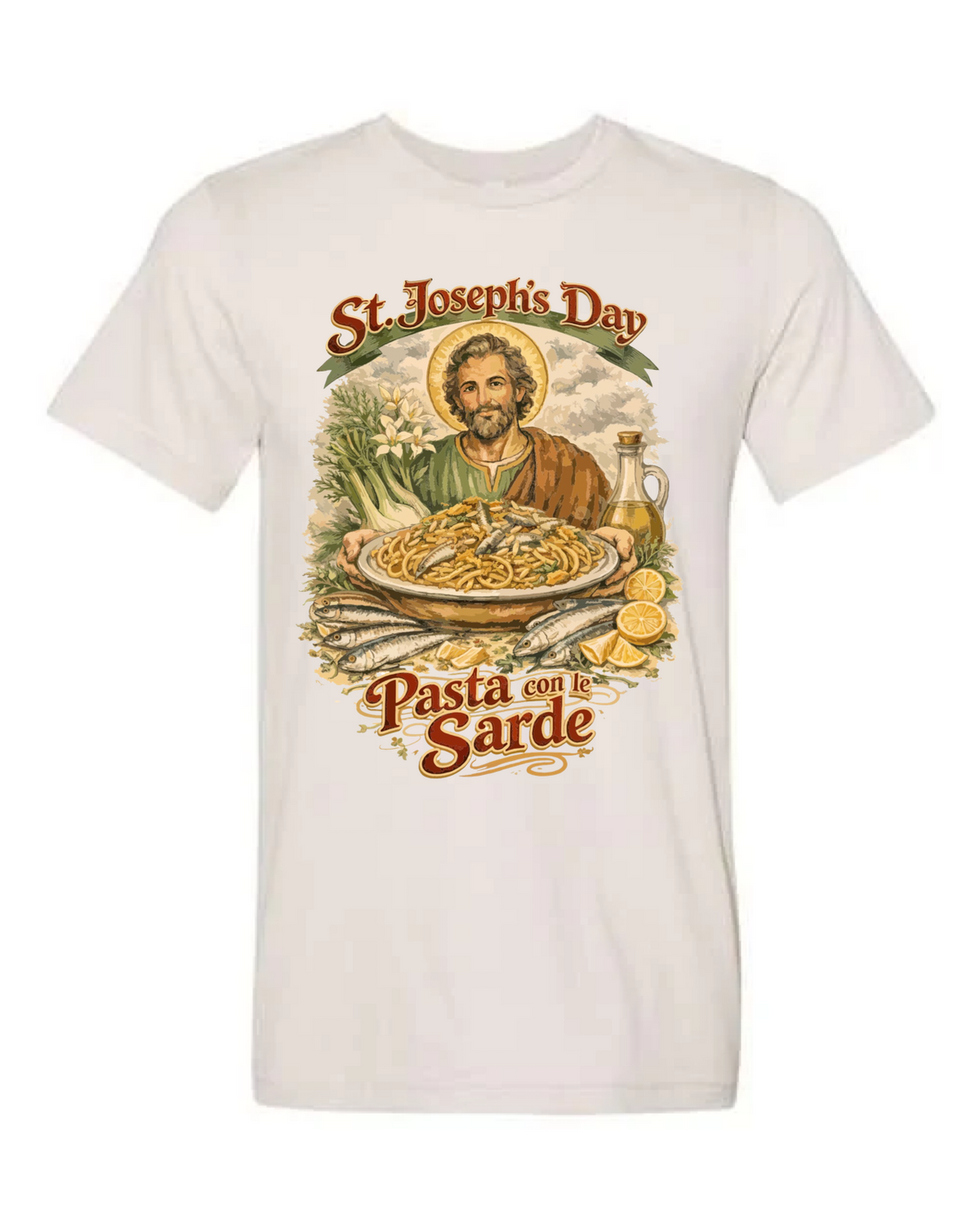 Pasta con Sarde Tee for St. Joseph's Day