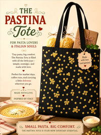 Pastina tote bag stelline