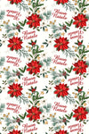 The Buon Natale Poinsettia Bread Basket - Made in Italy