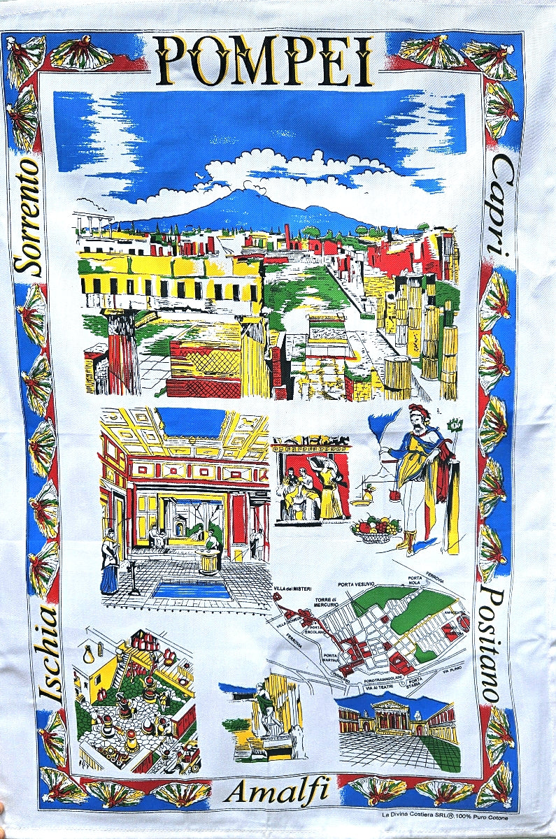 Pompei Dish Towel - Made in Italy